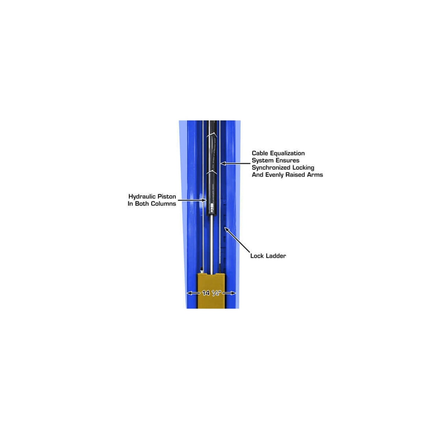 Atlas Platinum PVL15 15,000 lb ALI Certified Commercial Two-Post Car Lift