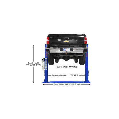 Atlas Platinum PVL9BP 9,000 lb ALI Certified Baseplate Two-Post Car Lift