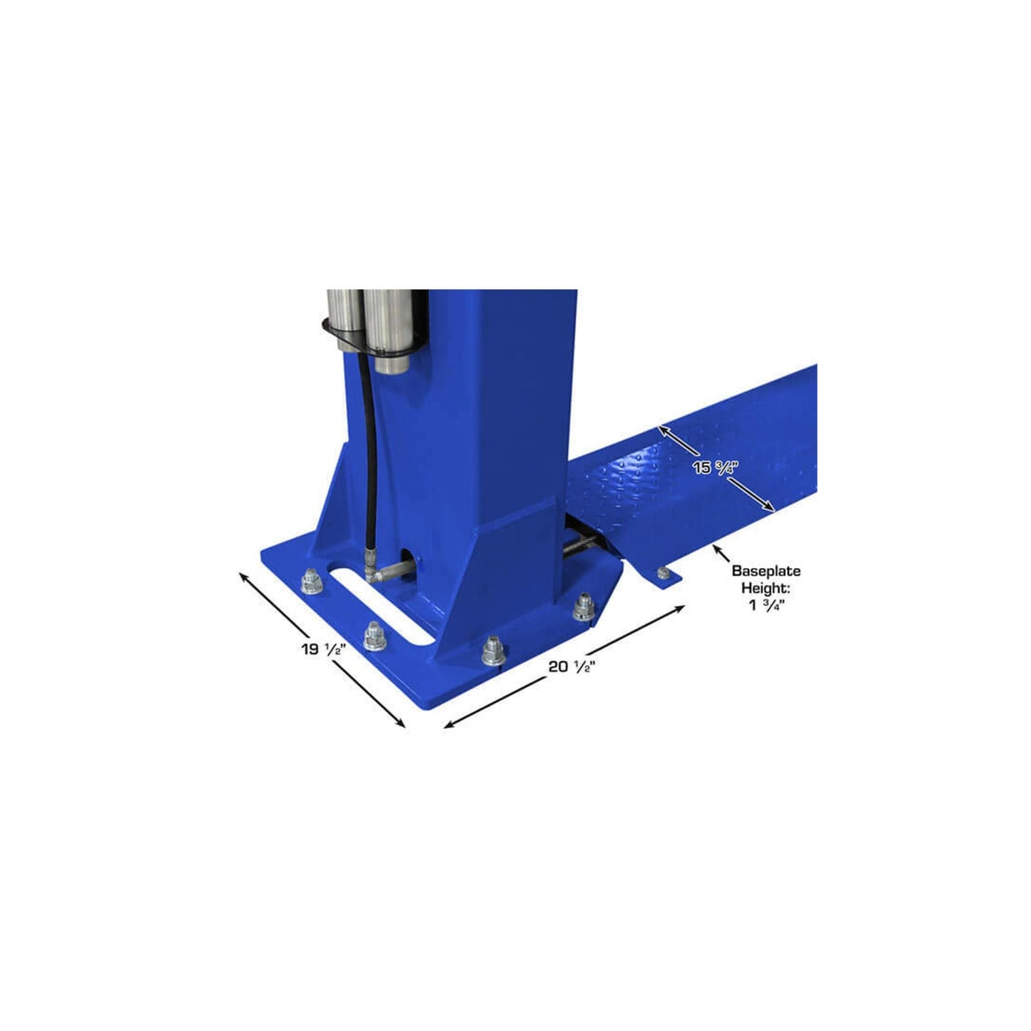 Atlas Platinum PVL9BP 9,000 lb ALI Certified Baseplate Two-Post Car Lift