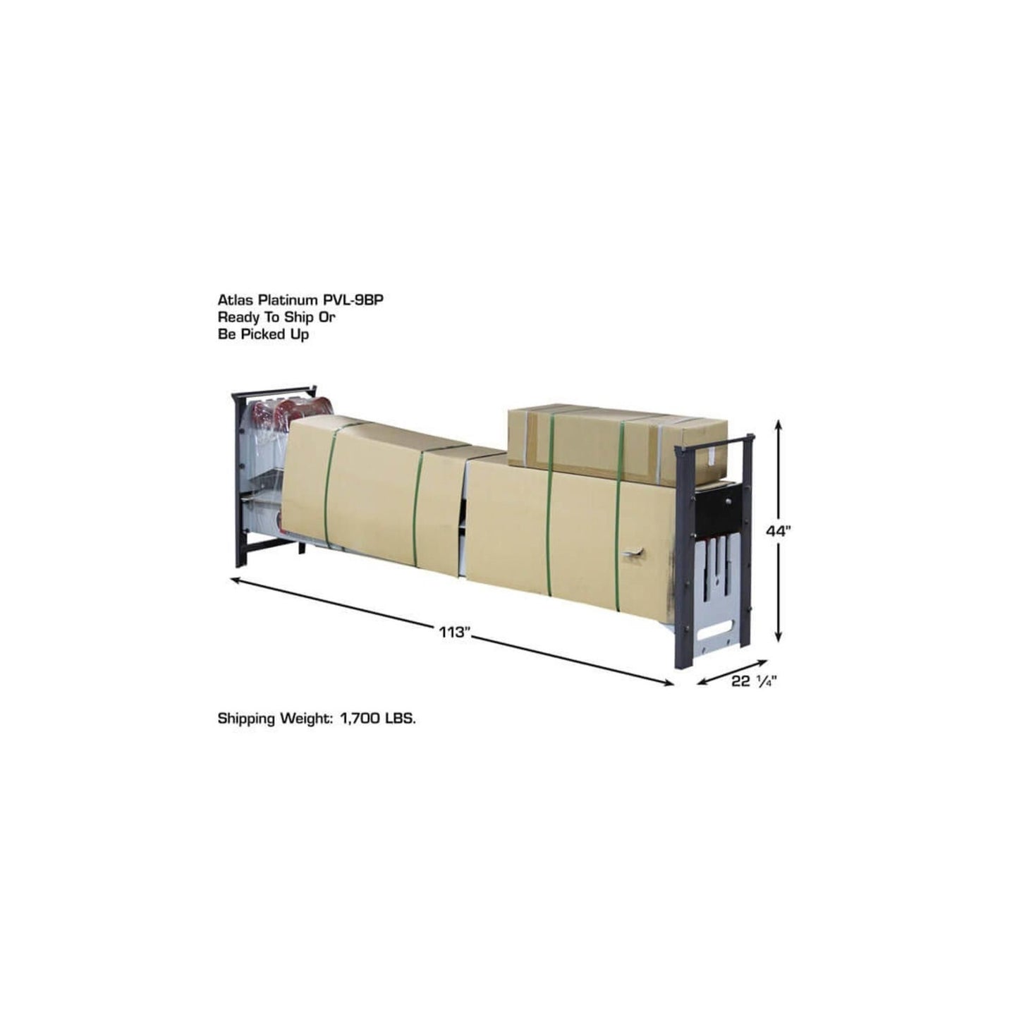 Atlas Platinum PVL9BP 9,000 lb ALI Certified Baseplate Two-Post Car Lift