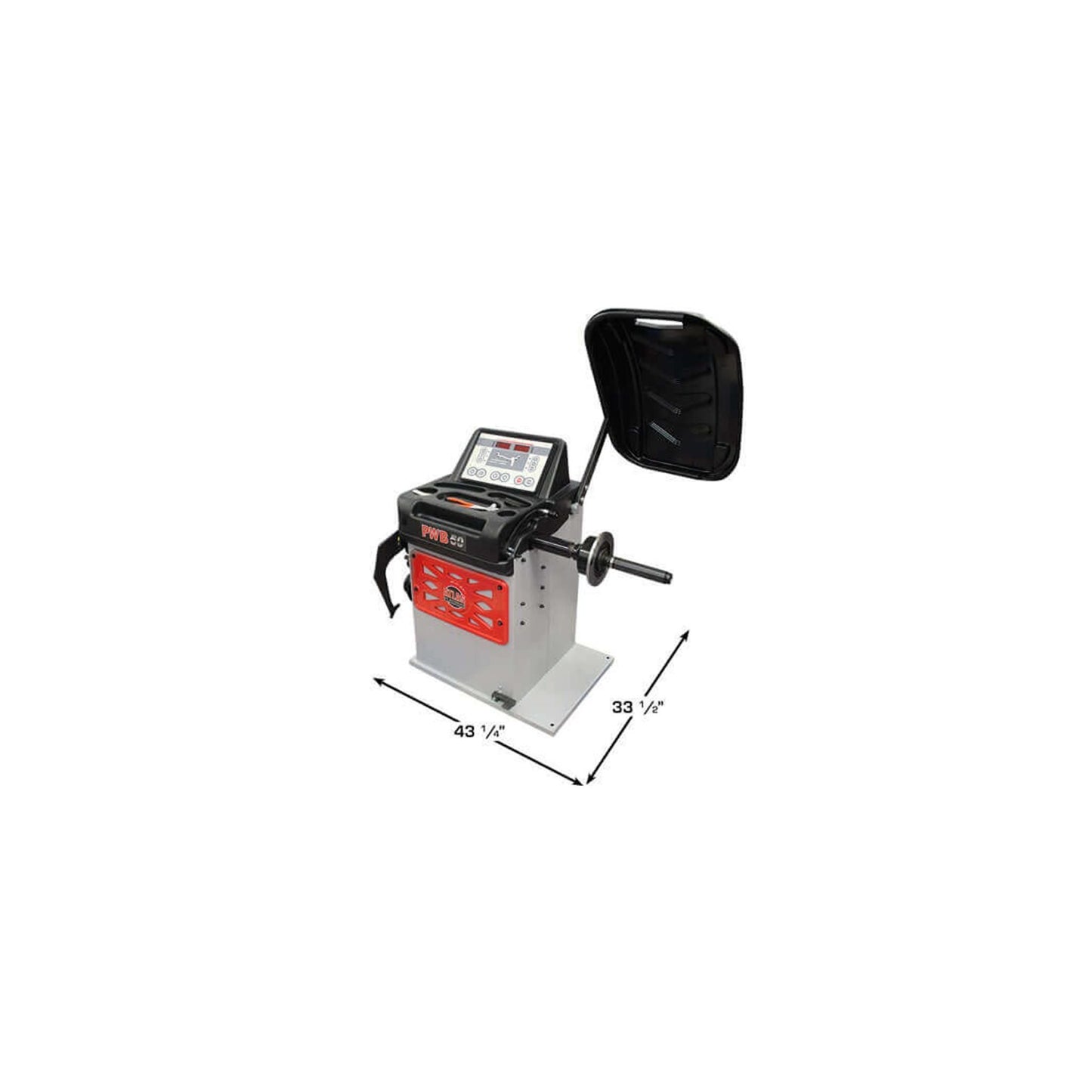 Atlas Platinum PWB50 Computerized Wheel Balancer | Italian Engineered | Automatic 2D Data Entry | 10"–30" Rim Capacity | 110V