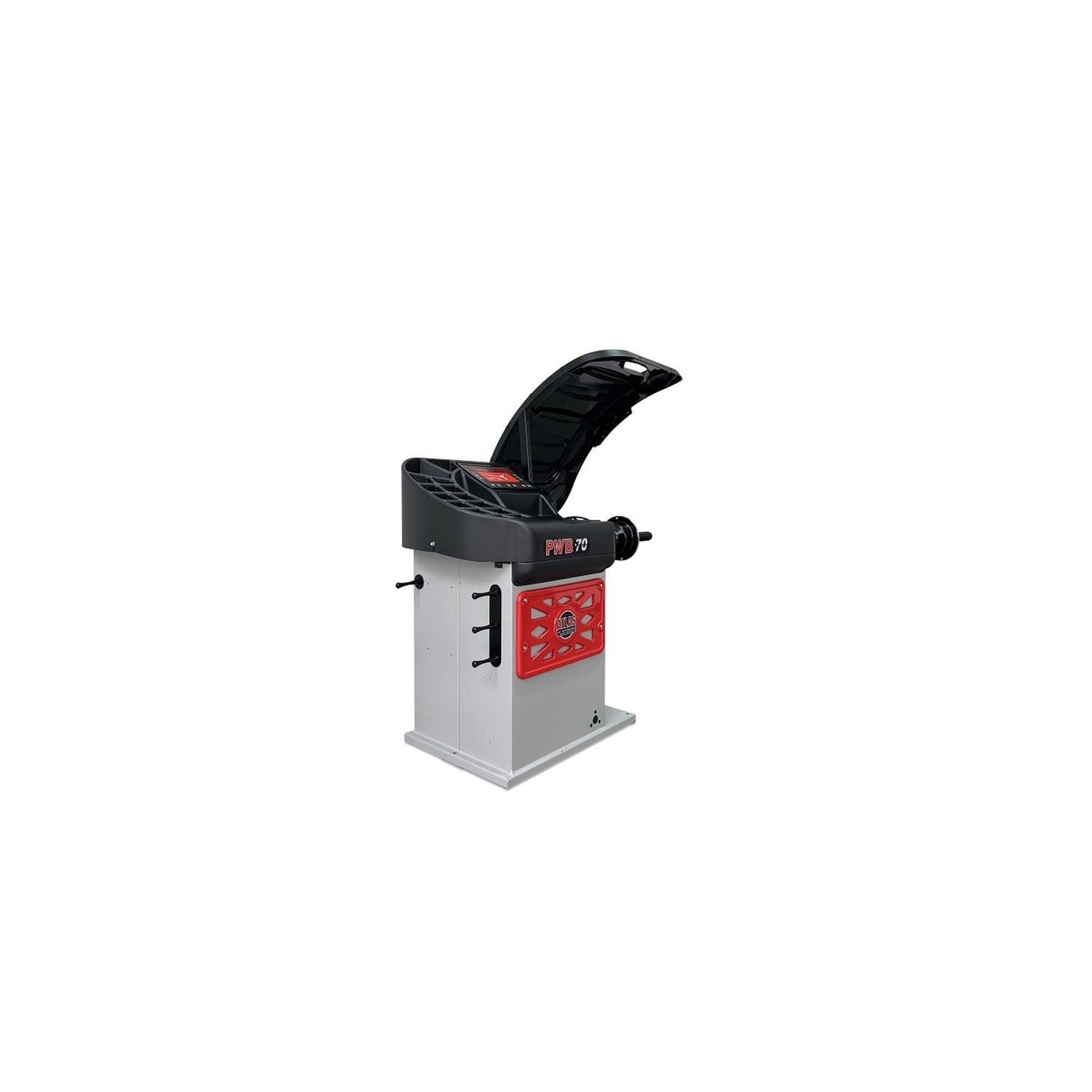 Atlas Platinum PWB70 Computerized Wheel Balancer | Italian Engineered | Laser Weight Placement | Automatic 2D Data Entry | 10"–30" Rim Capacity | 110V