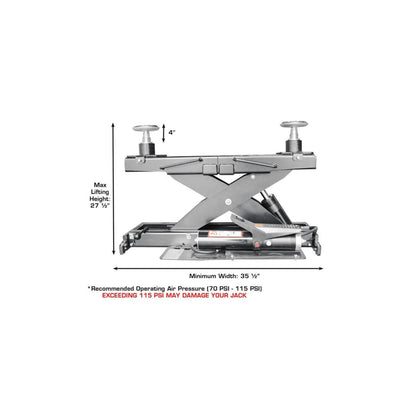 Atlas Platinum AP-RJ7000 7,000 lb Air/Hydraulic Rolling Bridge Jack