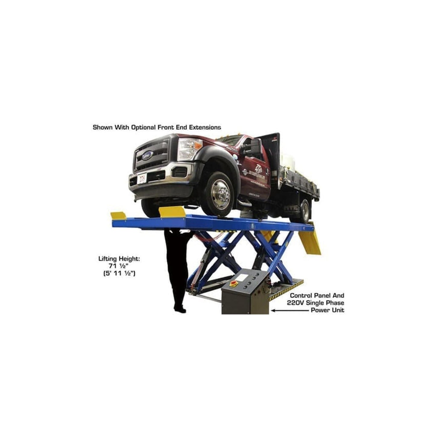 Atlas PX16A 16,000 lb Heavy-Duty Commercial Scissor Alignment Lift