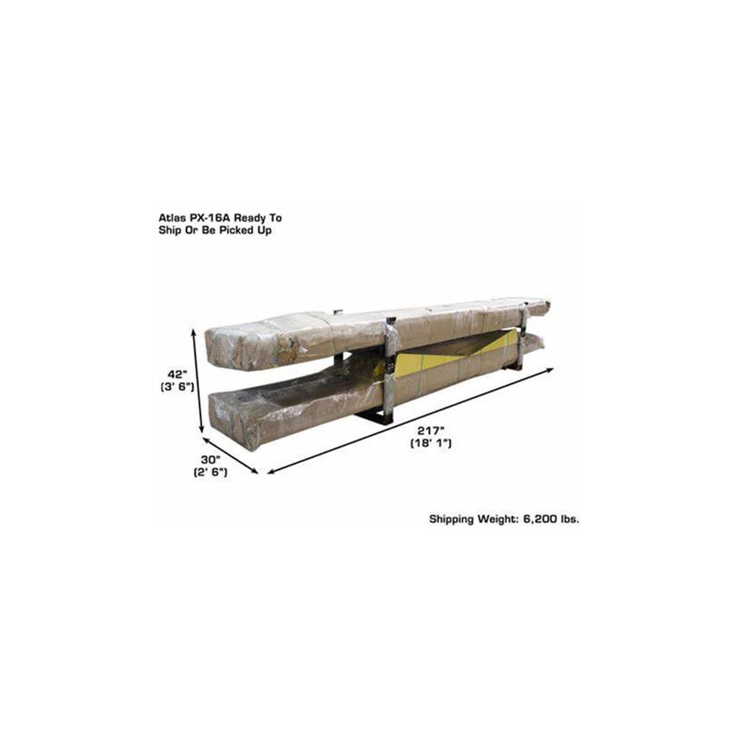 Atlas PX16A 16,000 lb Heavy-Duty Commercial Scissor Alignment Lift