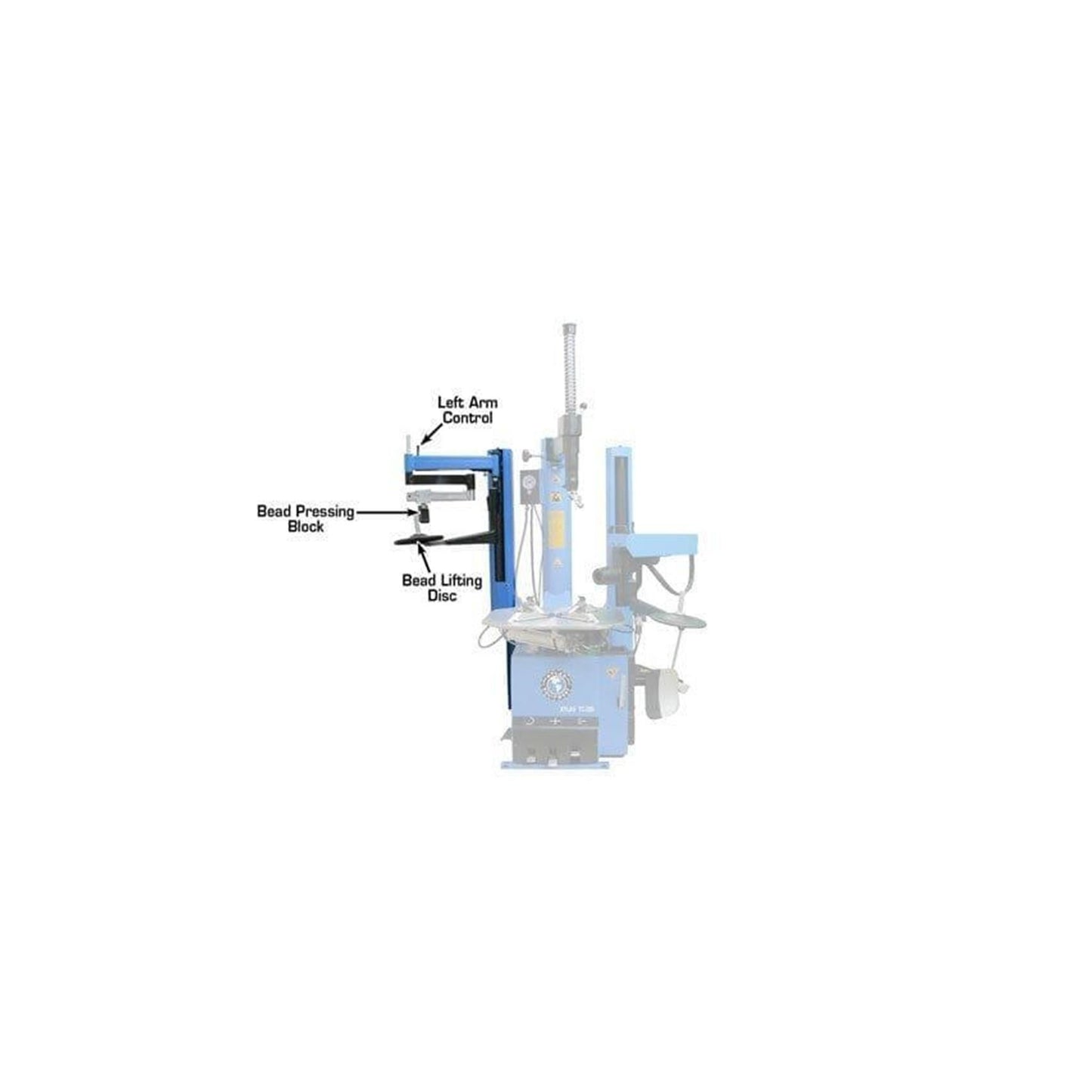 Atlas Left-Hand Assist Arm for 200 & 700 Series Tire Changers | Run-Flat & Low-Profile Tire Attachment