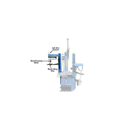Atlas Left-Hand Assist Arm for 200 & 700 Series Tire Changers | Run-Flat & Low-Profile Tire Attachment