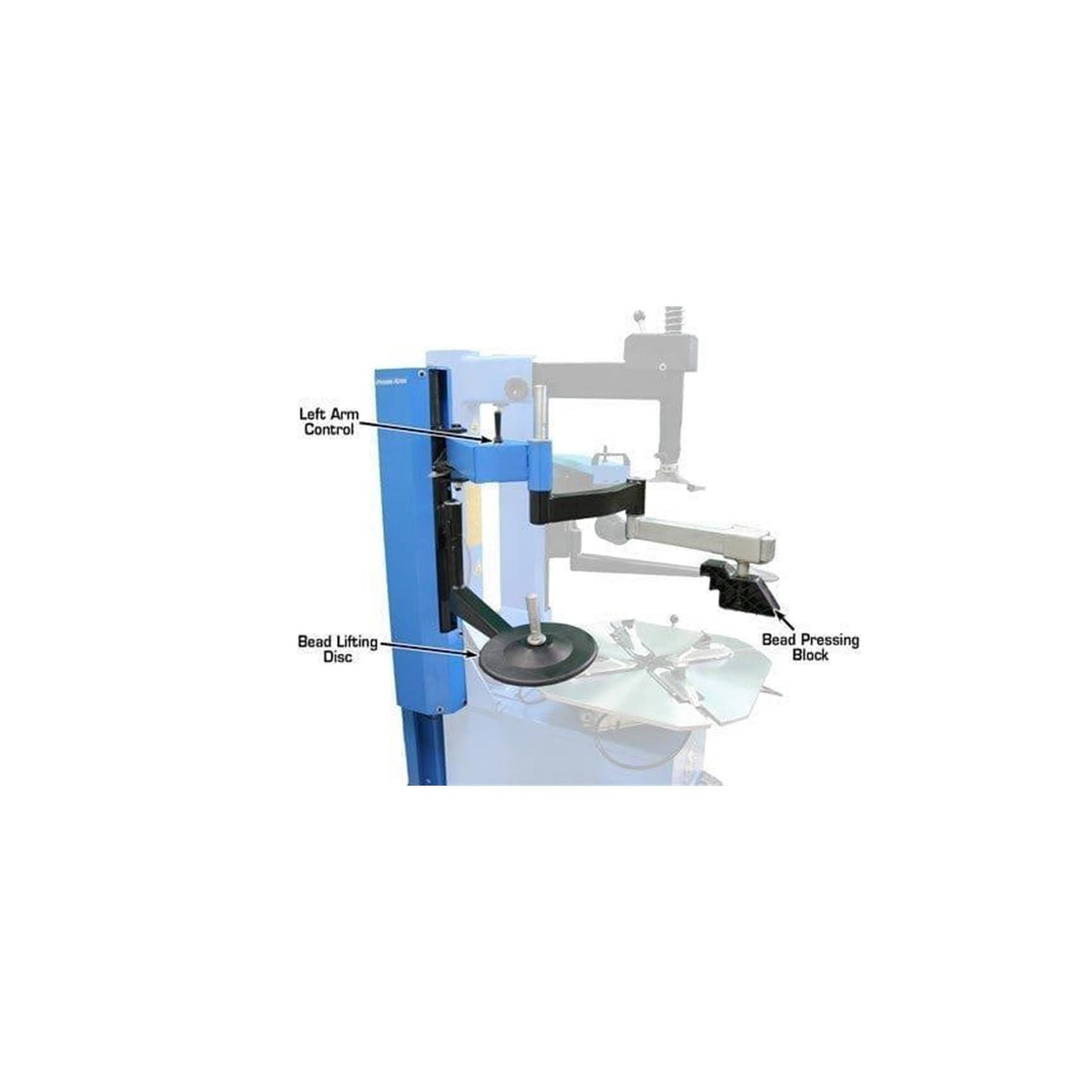 Atlas Left-Hand Assist Arm for 200 & 700 Series Tire Changers | Run-Flat & Low-Profile Tire Attachment