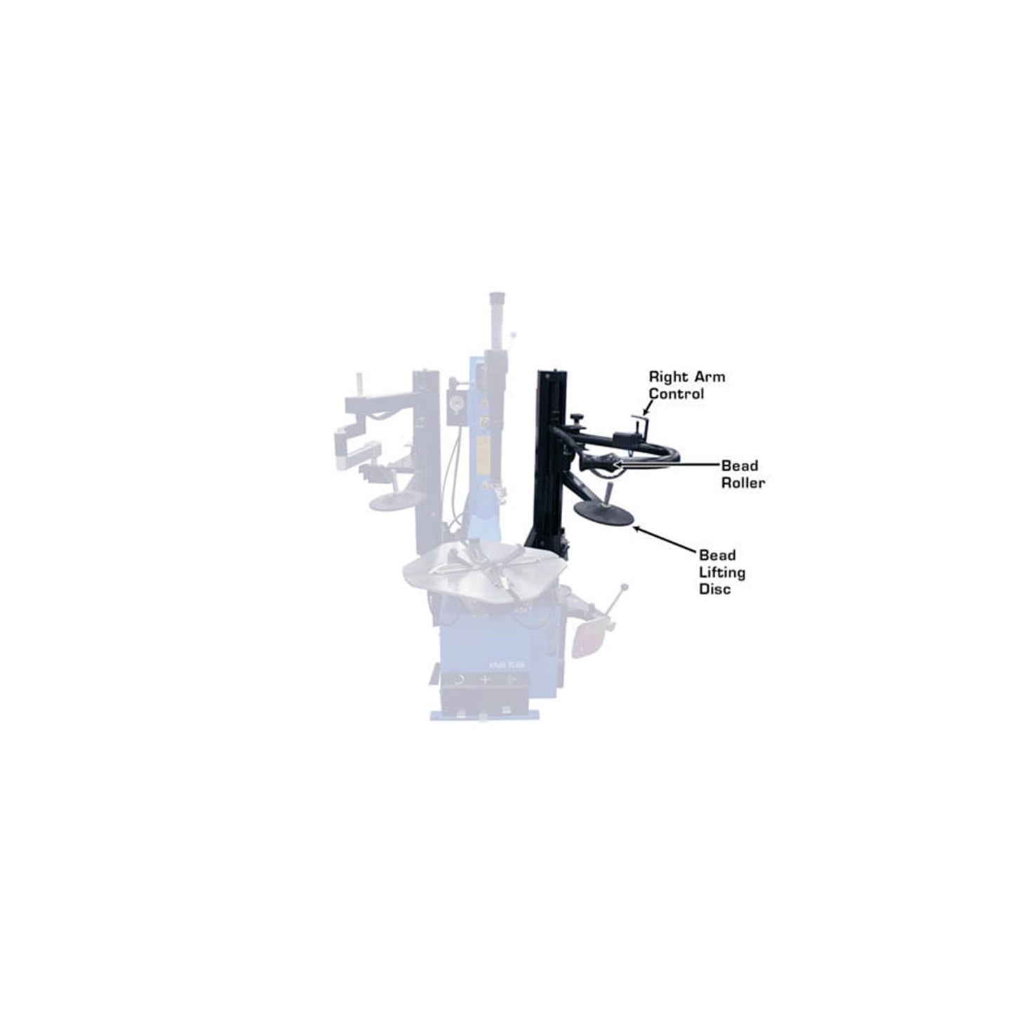 Atlas Right-Hand Assist Arm for 200 Series Tire Changers | Run-Flat & Low-Profile Tire Attachment