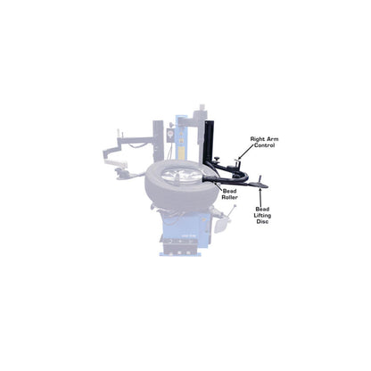 Atlas Right-Hand Assist Arm for 200 Series Tire Changers | Run-Flat & Low-Profile Tire Attachment