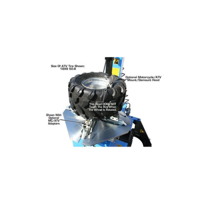 Atlas TC221 Swing Arm Tire Changer | 110V Rim Clamp Wheel Changer for Steel & Alloy Wheels