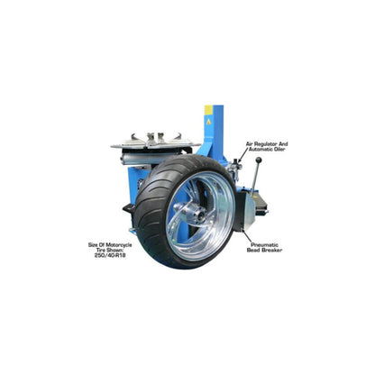 Atlas TC229 Swing Arm Tire Changer with Bead Blaster | 110V Rim Clamp Wheel Changer for Steel & Alloy Wheels
