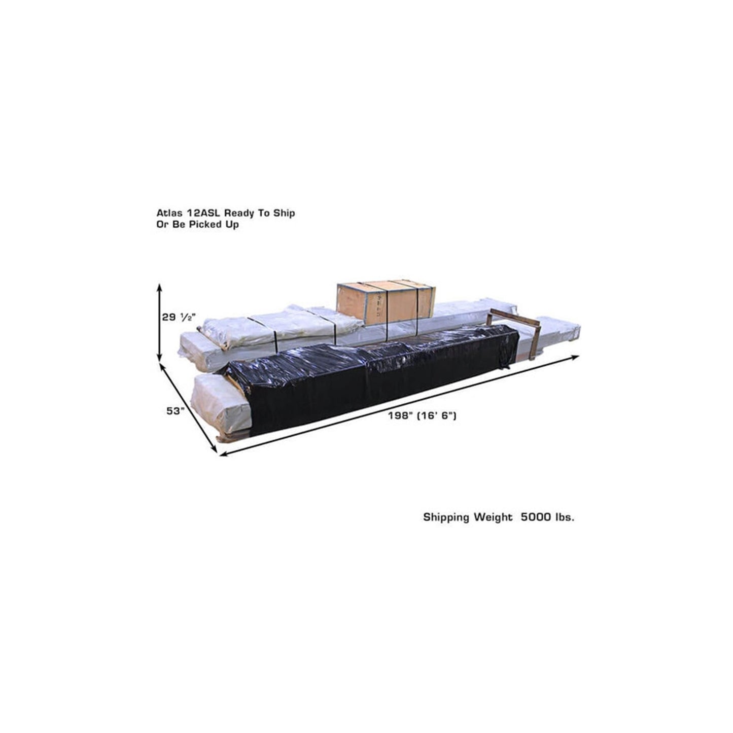 Atlas 12ASL-N 12,000 lb Commercial Scissor Alignment Lift