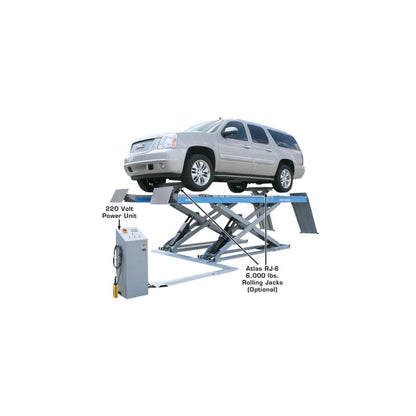 Atlas 12AWFSL-N 12,000 lb Commercial Scissor Alignment Lift with Wheels-Free Lift System