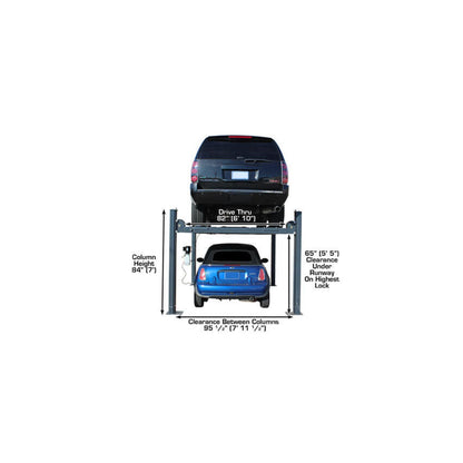 Atlas 408SL 8,000 lb Deluxe Portable Four-Post Car Lift