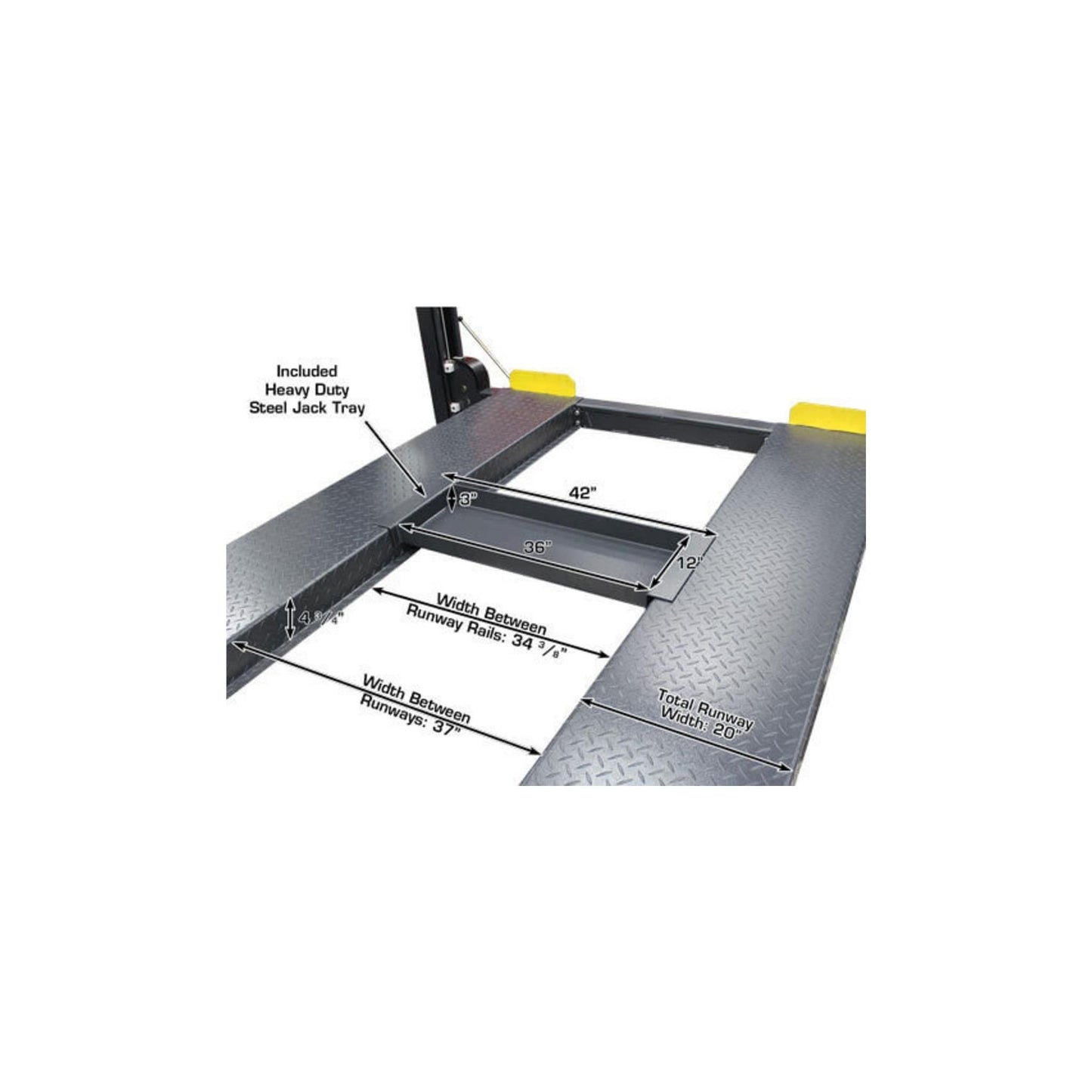 Atlas 408SL 8,000 lb Deluxe Portable Four-Post Car Lift