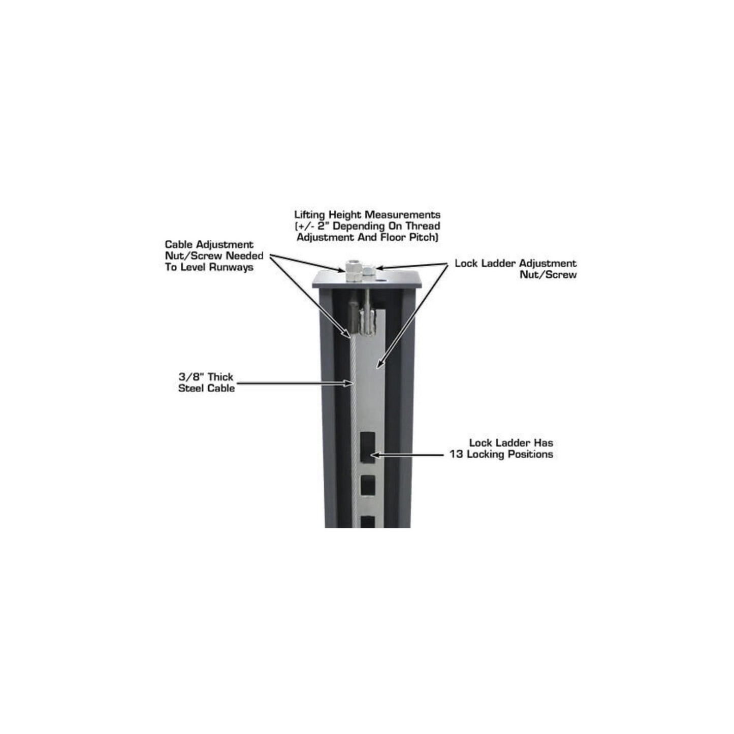 Atlas 408SL 8,000 lb Deluxe Portable Four-Post Car Lift