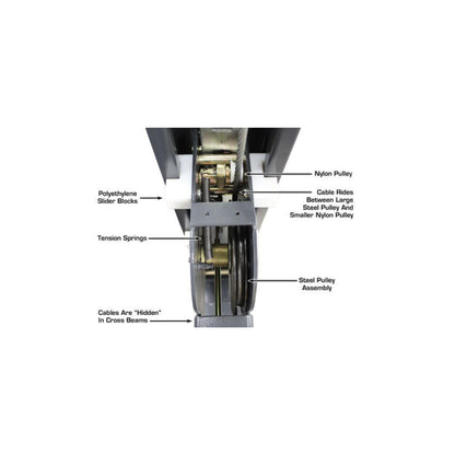 Atlas 408SL 8,000 lb Deluxe Portable Four-Post Car Lift