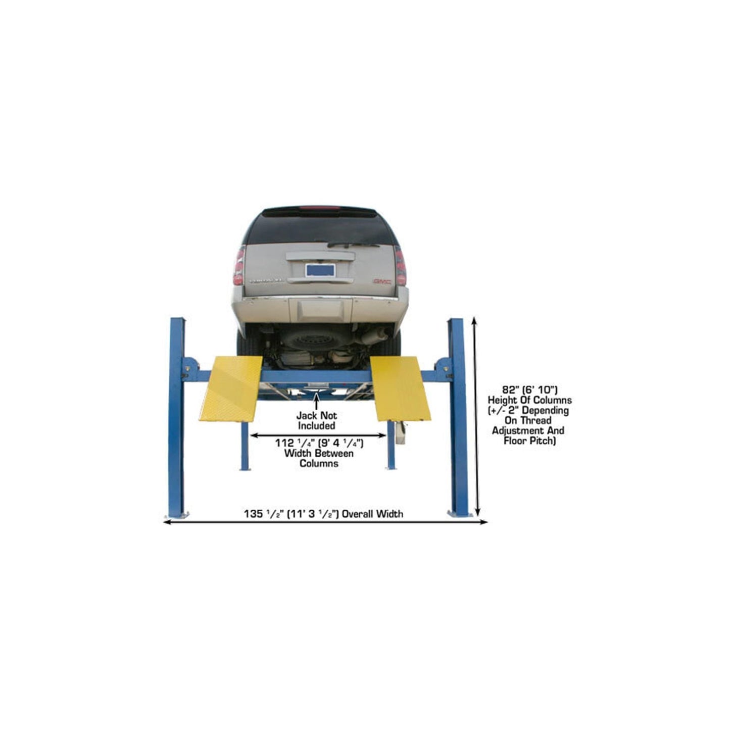 Atlas ATTD-412 12,000 lb Commercial Four-Post Vehicle Lift