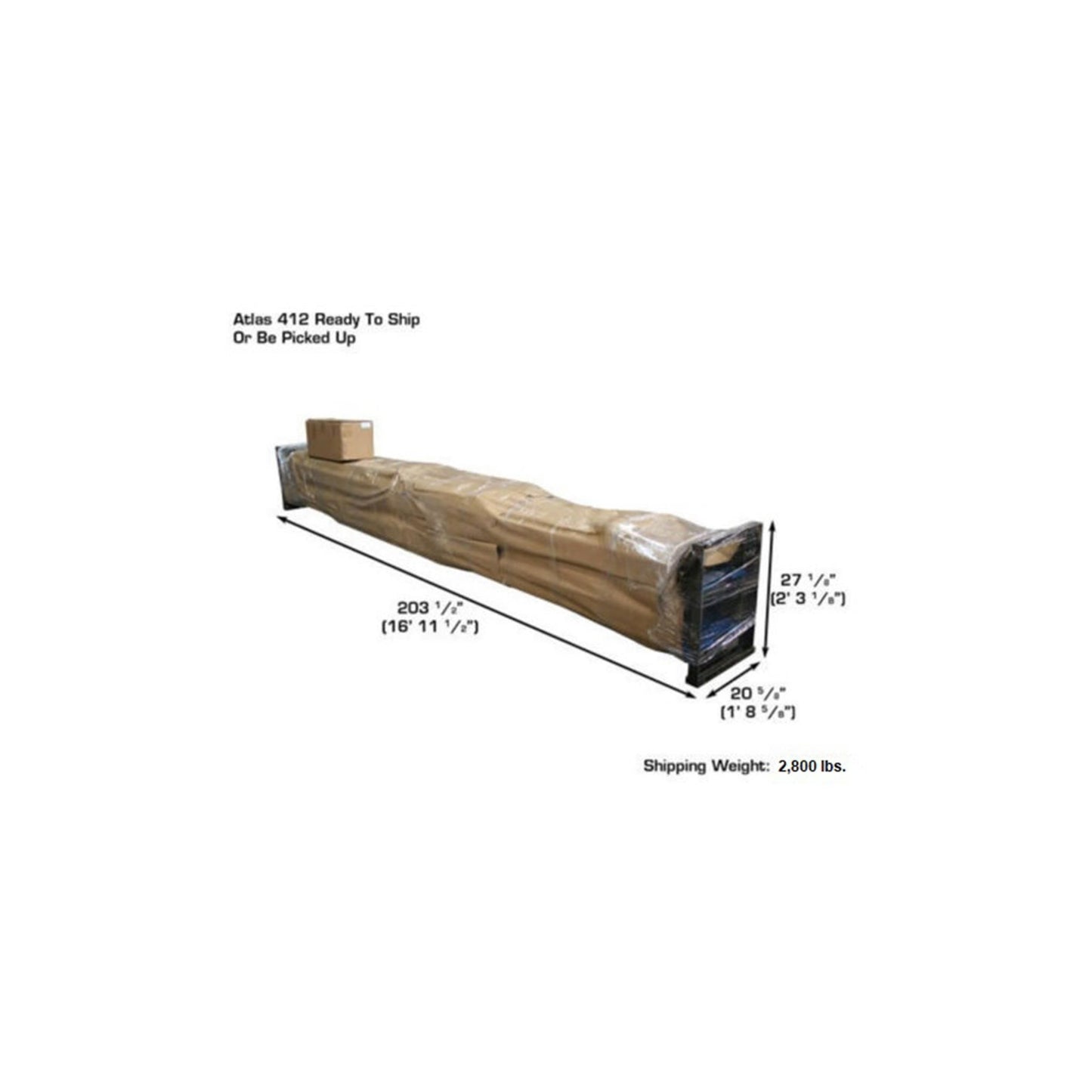 Atlas ATTD-412 12,000 lb Commercial Four-Post Vehicle Lift