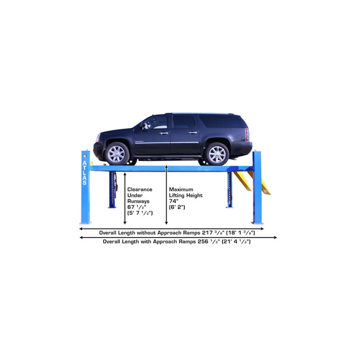 Atlas ATTD-414 14,000 lb Commercial Four-Post Vehicle Lift