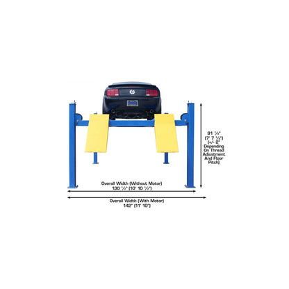 Atlas ATTD-414 14,000 lb Commercial Four-Post Vehicle Lift