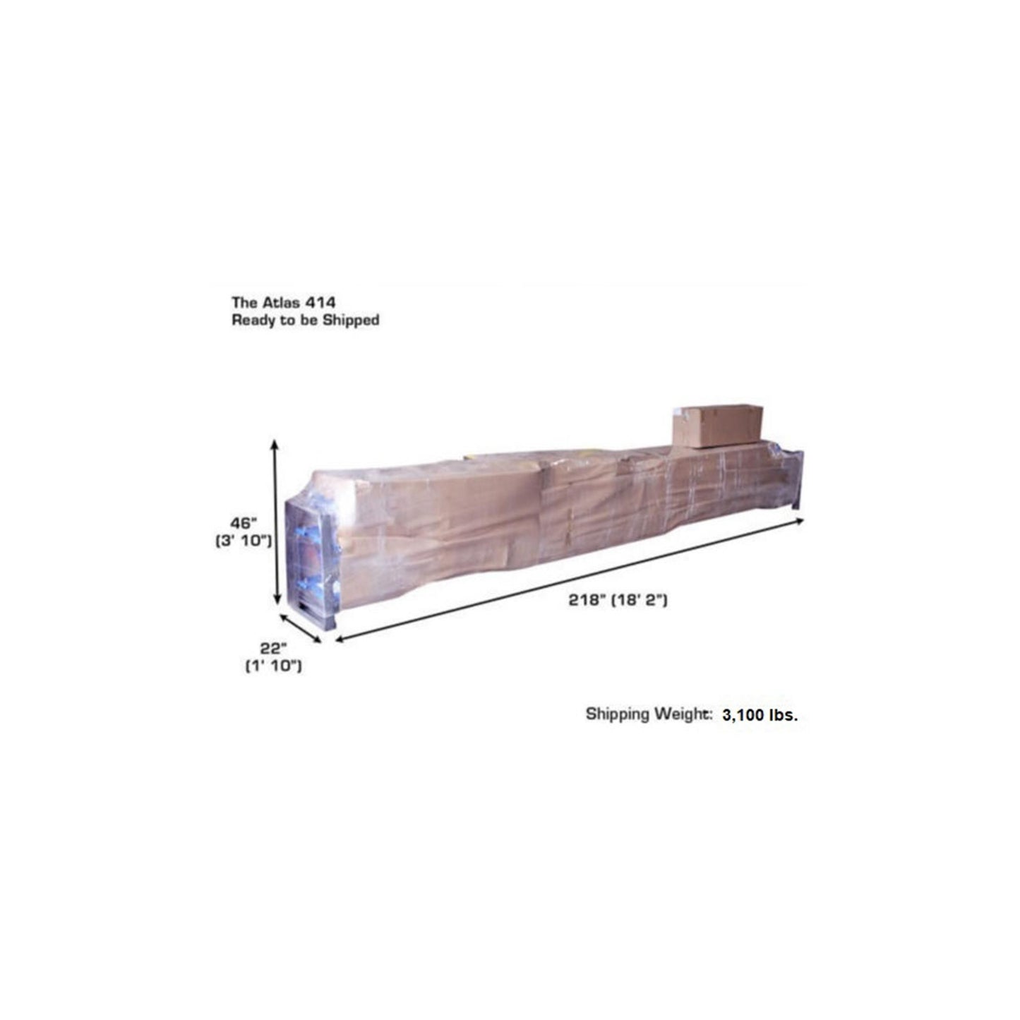Atlas ATTD-414 14,000 lb Commercial Four-Post Vehicle Lift