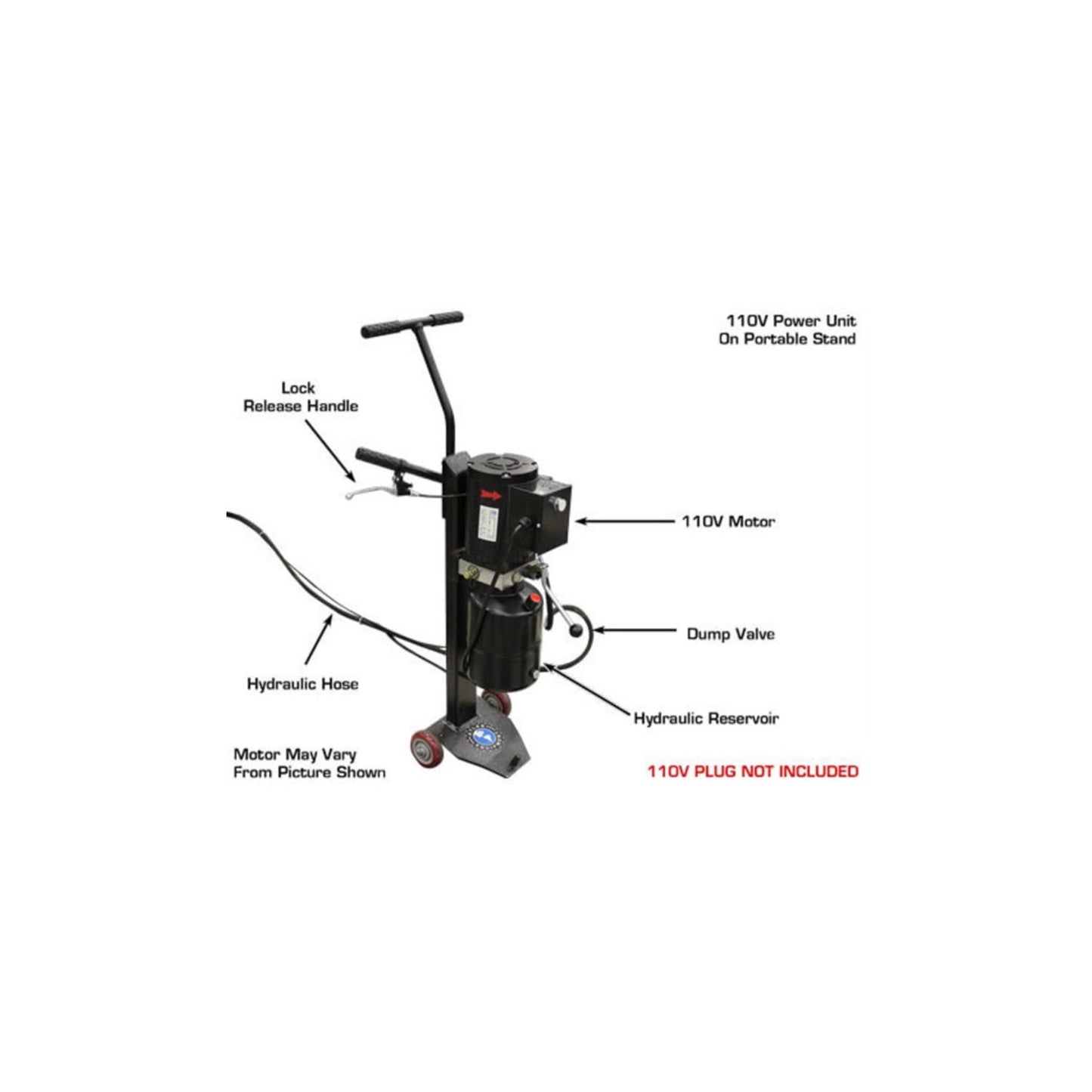 Atlas TD6MR 6,000 lb Portable Mid-Rise Scissor Lift
