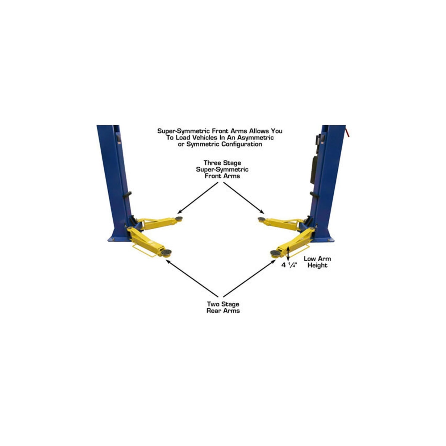 Atlas ATTD-9OHSC-SS 9,000 lb Overhead Two-Post Car Lift