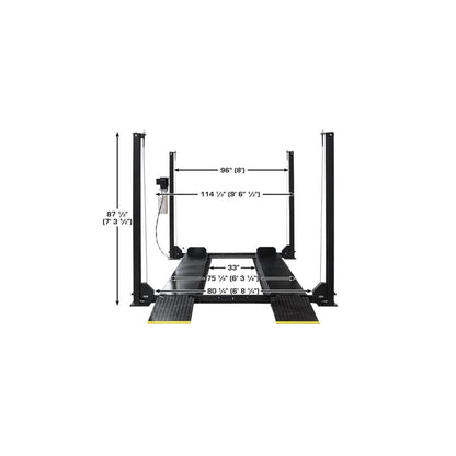 Atlas Apex 8 8,000 lb ALI Certified Portable Four-Post Car Lift
