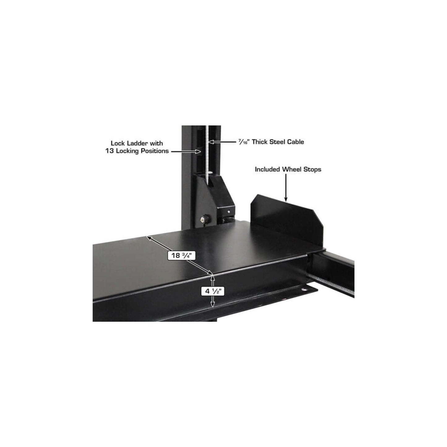 Atlas Apex 8 8,000 lb ALI Certified Portable Four-Post Car Lift