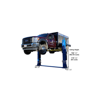 Atlas ATTD-BP12000X 12,000 lb Heavy-Duty Commercial Baseplate Two-Post Car Lift