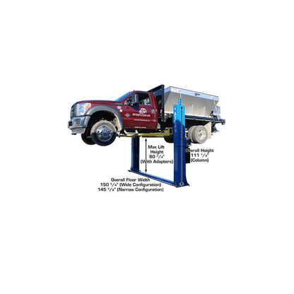 Atlas ATTD-BP12000X 12,000 lb Heavy-Duty Commercial Baseplate Two-Post Car Lift