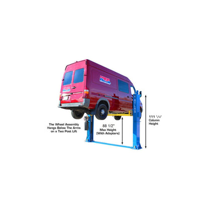 Atlas ATTD-BP12000X 12,000 lb Heavy-Duty Commercial Baseplate Two-Post Car Lift