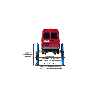 Atlas ATTD-BP12000X 12,000 lb Heavy-Duty Commercial Baseplate Two-Post Car Lift