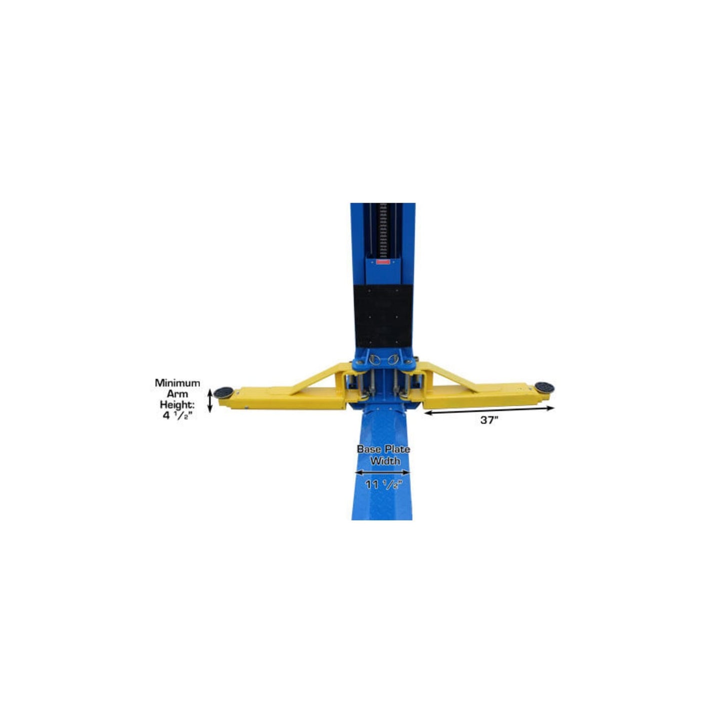 Atlas ATTD-BP12000X 12,000 lb Heavy-Duty Commercial Baseplate Two-Post Car Lift