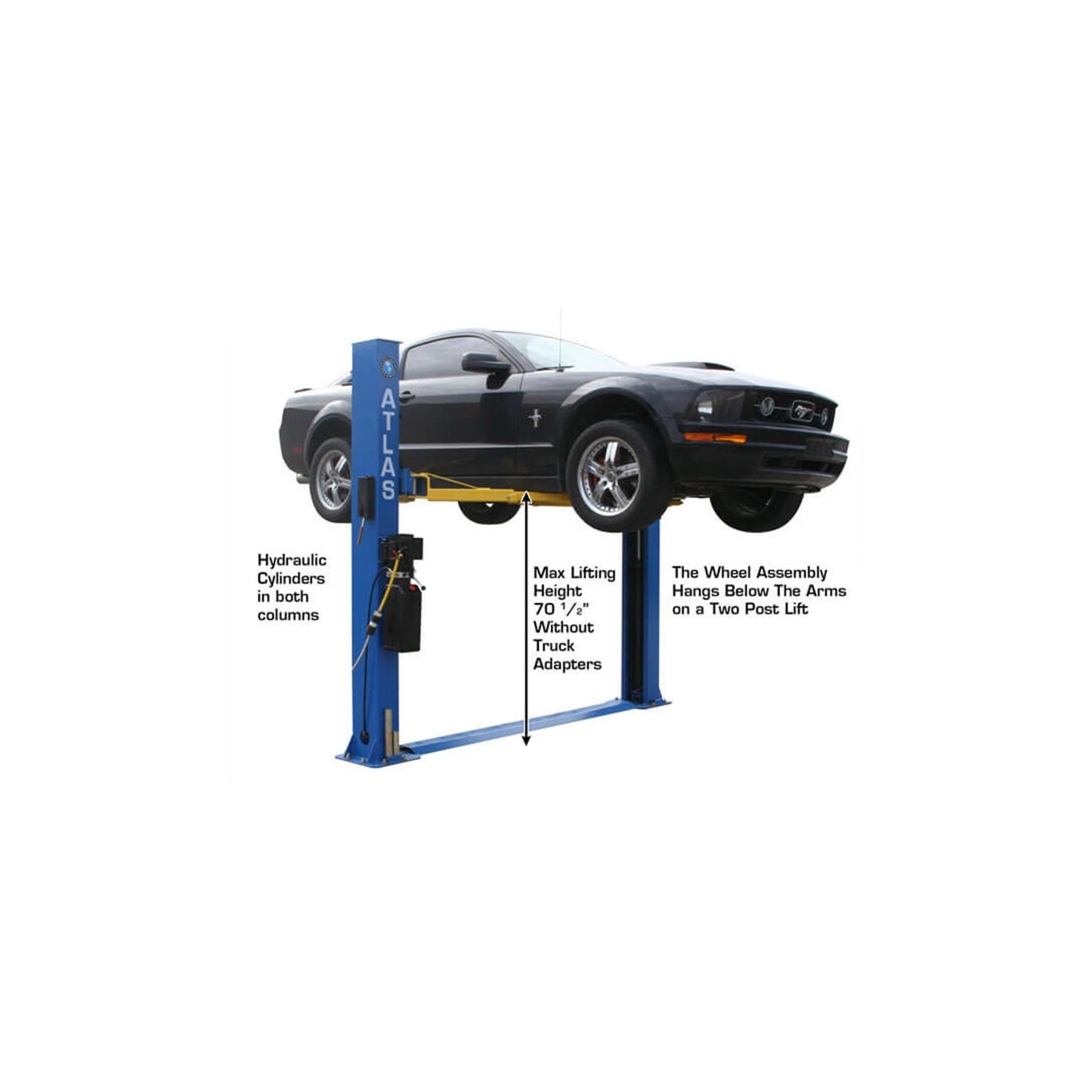 Atlas ATTD-BP8000 8,000 lb Baseplate Two-Post Car Lift