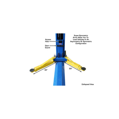 Atlas ATTD-BP8000 8,000 lb Baseplate Two-Post Car Lift