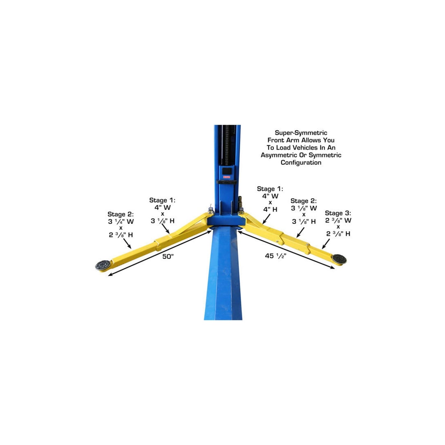 Atlas ATTD-BP8000 8,000 lb Baseplate Two-Post Car Lift