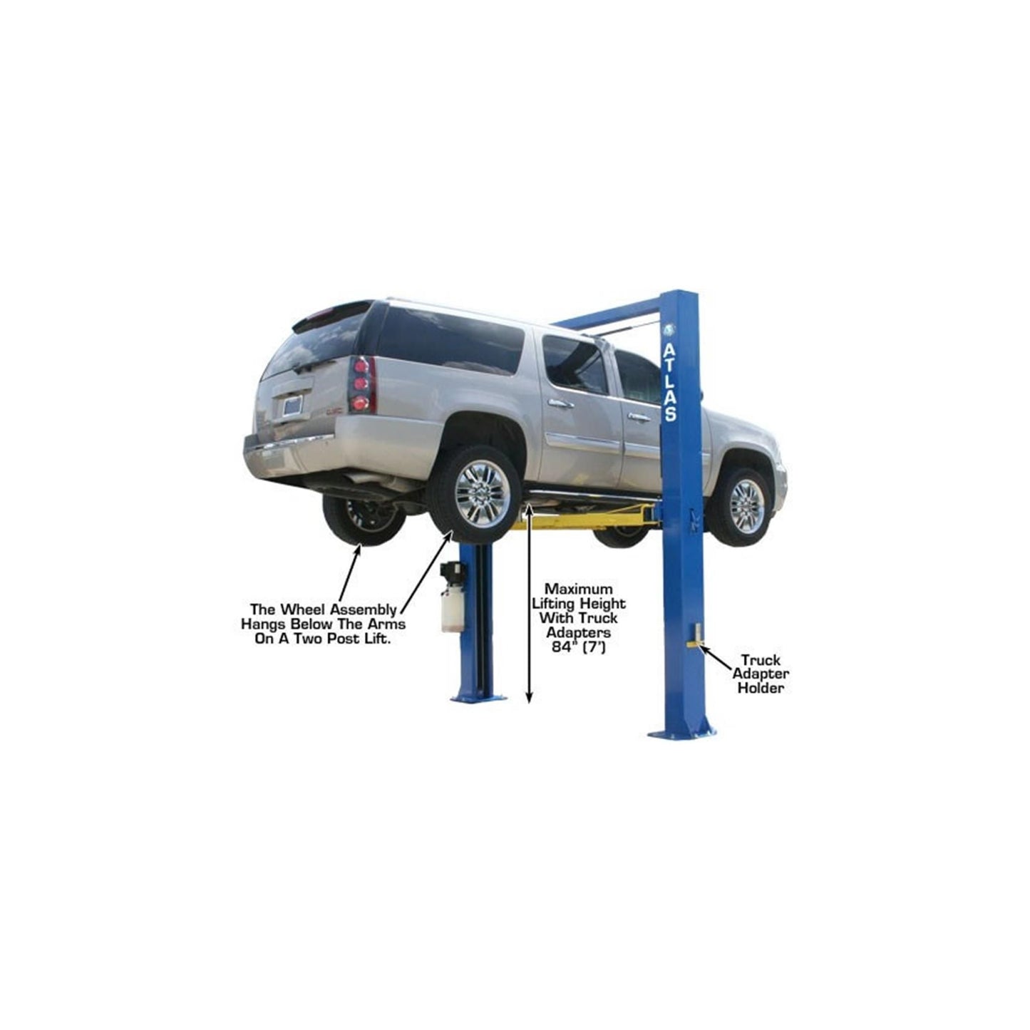 Atlas ATTD-OHX10000X 10,000 lb Extra Tall & Extra Wide Commercial Two-Post Car Lift