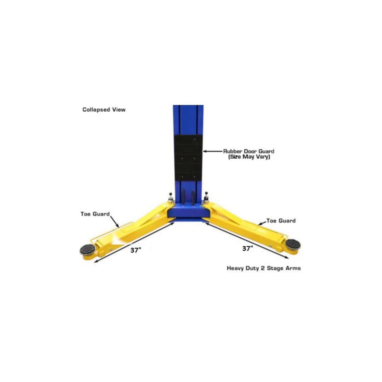 Atlas ATTD-OHX10000X 10,000 lb Extra Tall & Extra Wide Commercial Two-Post Car Lift