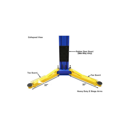 Atlas ATTD-OHX10000X 10,000 lb Extra Tall & Extra Wide Commercial Two-Post Car Lift