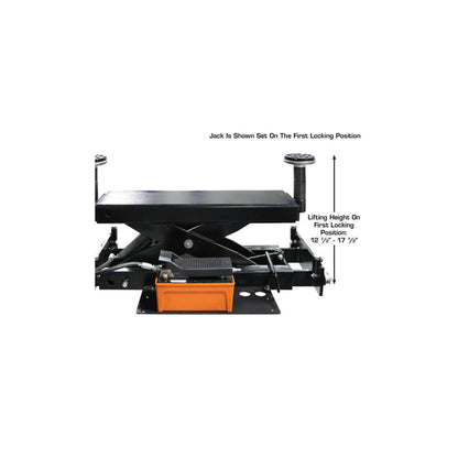 Atlas RJ6BK 6,000 lb Air/Hydraulic Rolling Bridge Jack