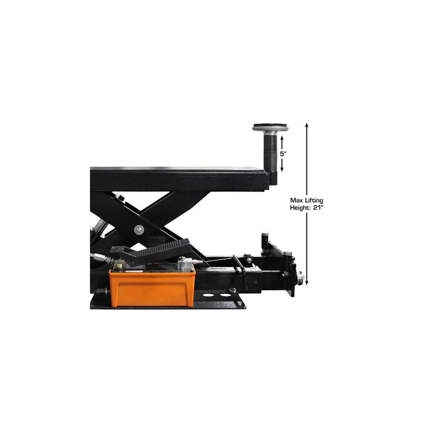Atlas RJ6BK 6,000 lb Air/Hydraulic Rolling Bridge Jack