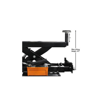 Atlas RJ6BK 6,000 lb Air/Hydraulic Rolling Bridge Jack
