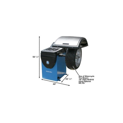 Atlas WB11 Computerized Wheel Balancer | 10"–32" Rim Capacity | 110V Spin Balancing Machine