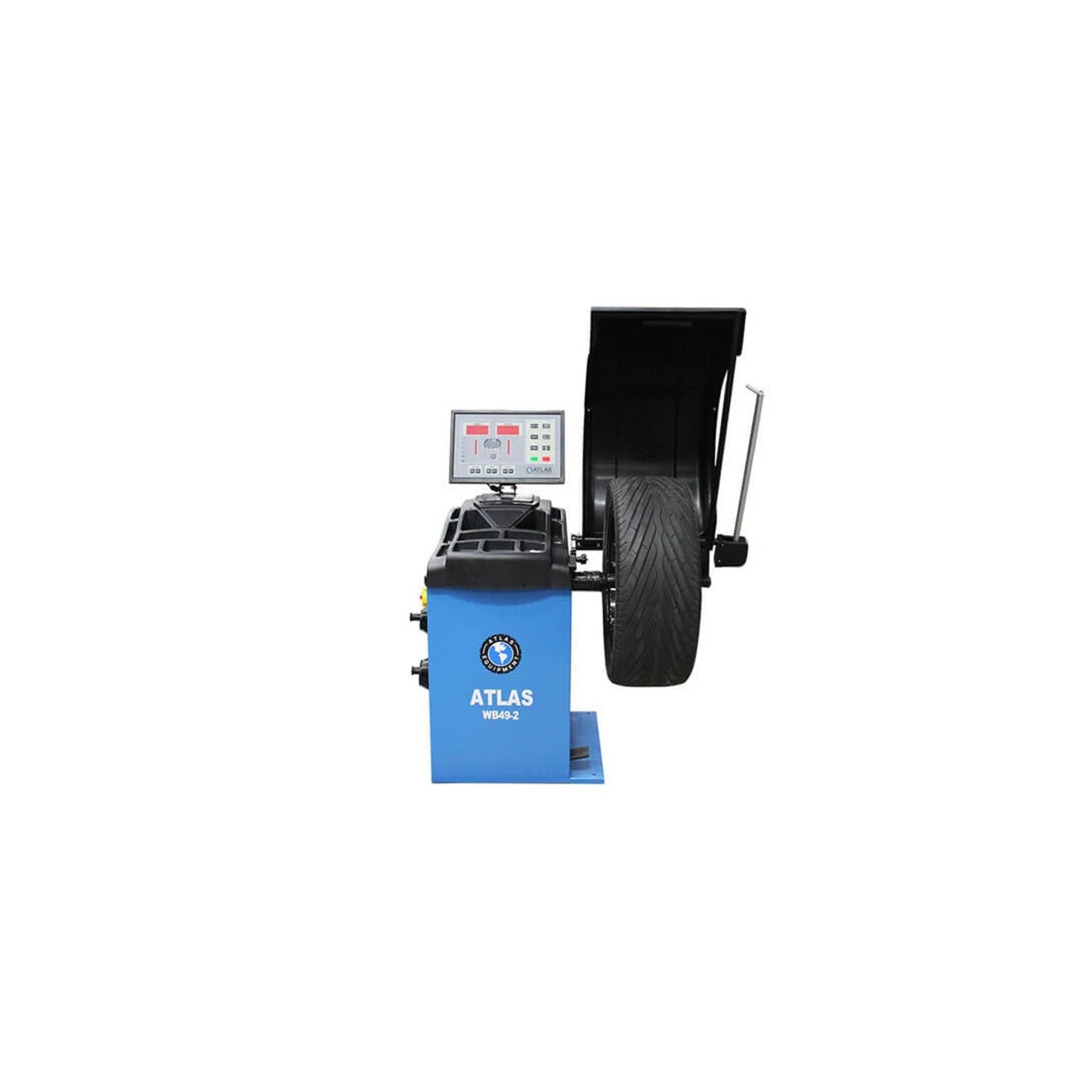 Atlas WB49-2 PRO Computerized Wheel Balancer | Automatic 3D Data Entry | Split-Weight | 10"–32" Rim Capacity | 110V