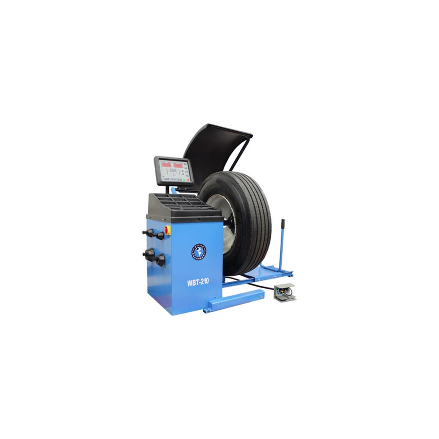 Atlas WBT-210 Heavy Duty Truck Wheel Balancer | 440 lb Capacity | Pneumatic Wheel Lift | 10"–32" Rim Capacity | 220V