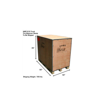 Atlas WBT-210 Heavy Duty Truck Wheel Balancer | 440 lb Capacity | Pneumatic Wheel Lift | 10"–32" Rim Capacity | 220V