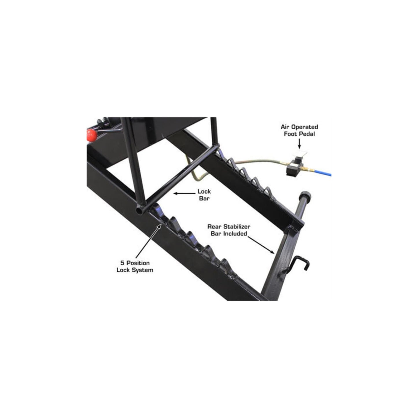 Atlas ACL XLT 1,000 lb Air-Operated Motorcycle, ATV & UTV Lift Table